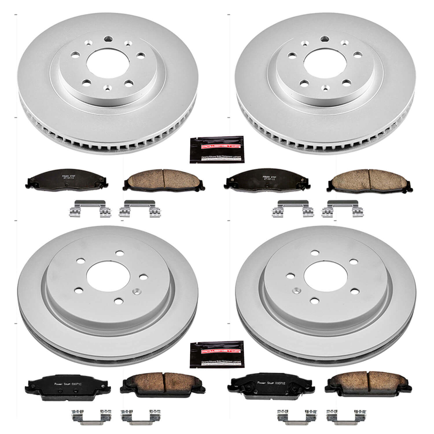 Power Stop CRK1420 - Z17 Evolution Front And Rear Brake Kit vehicle fitment brake part