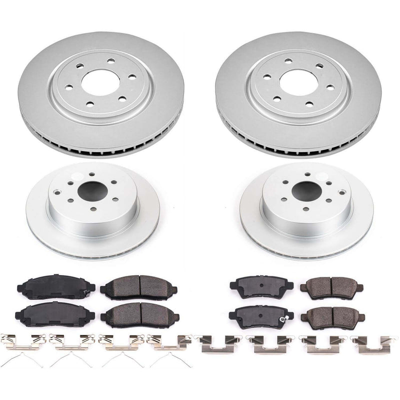 Power Stop CRK144 - Z17 Evolution Front And Rear Brake Kit vehicle fitment brake part