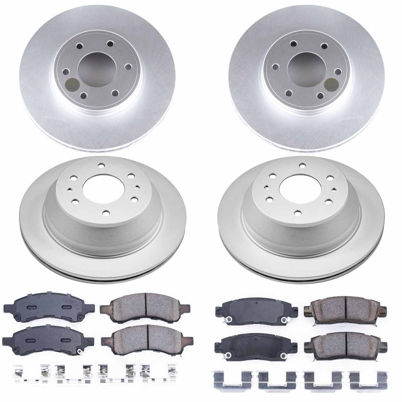 Power Stop CRK1454 Z17 Evolution Front And Rear Pad And Rotor Kit for 2006-2009 Chevrolet Trailblazer product image