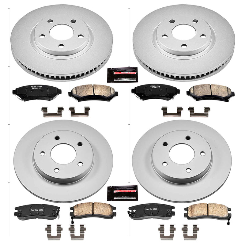 Power Stop CRK1543 - Z17 Evolution Front And Rear Brake Kit vehicle fitment brake part