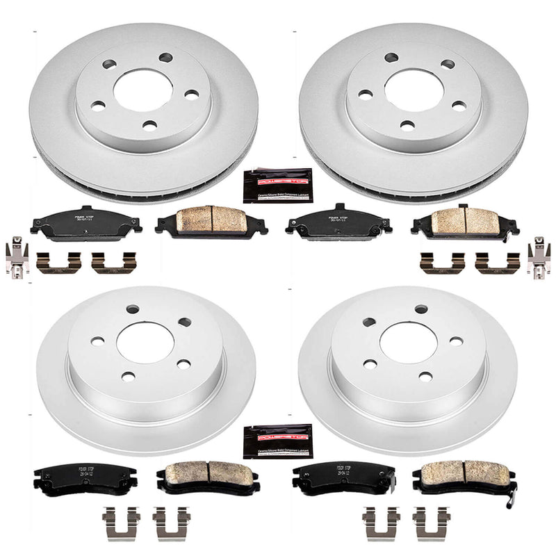 Power Stop CRK1552 - Z17 Evolution Front And Rear Brake Kit vehicle fitment brake part