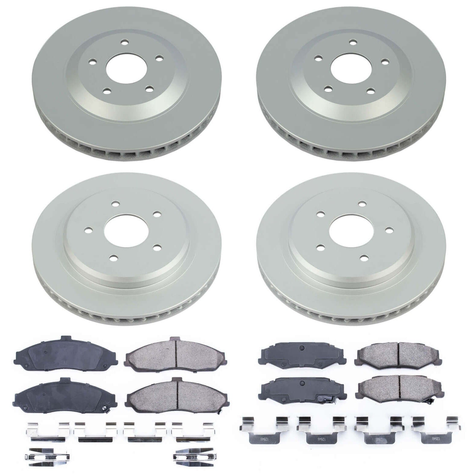 Power Stop CRK1560 Z17 Evolution Front And Rear Pad And Rotor Kit for 2004 Cadillac Xlr product image
