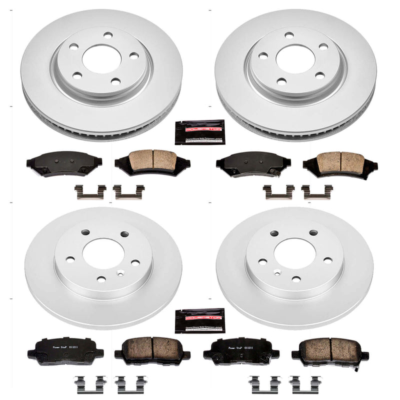 Power Stop CRK1587 - Z17 Evolution Front And Rear Brake Kit vehicle fitment brake part