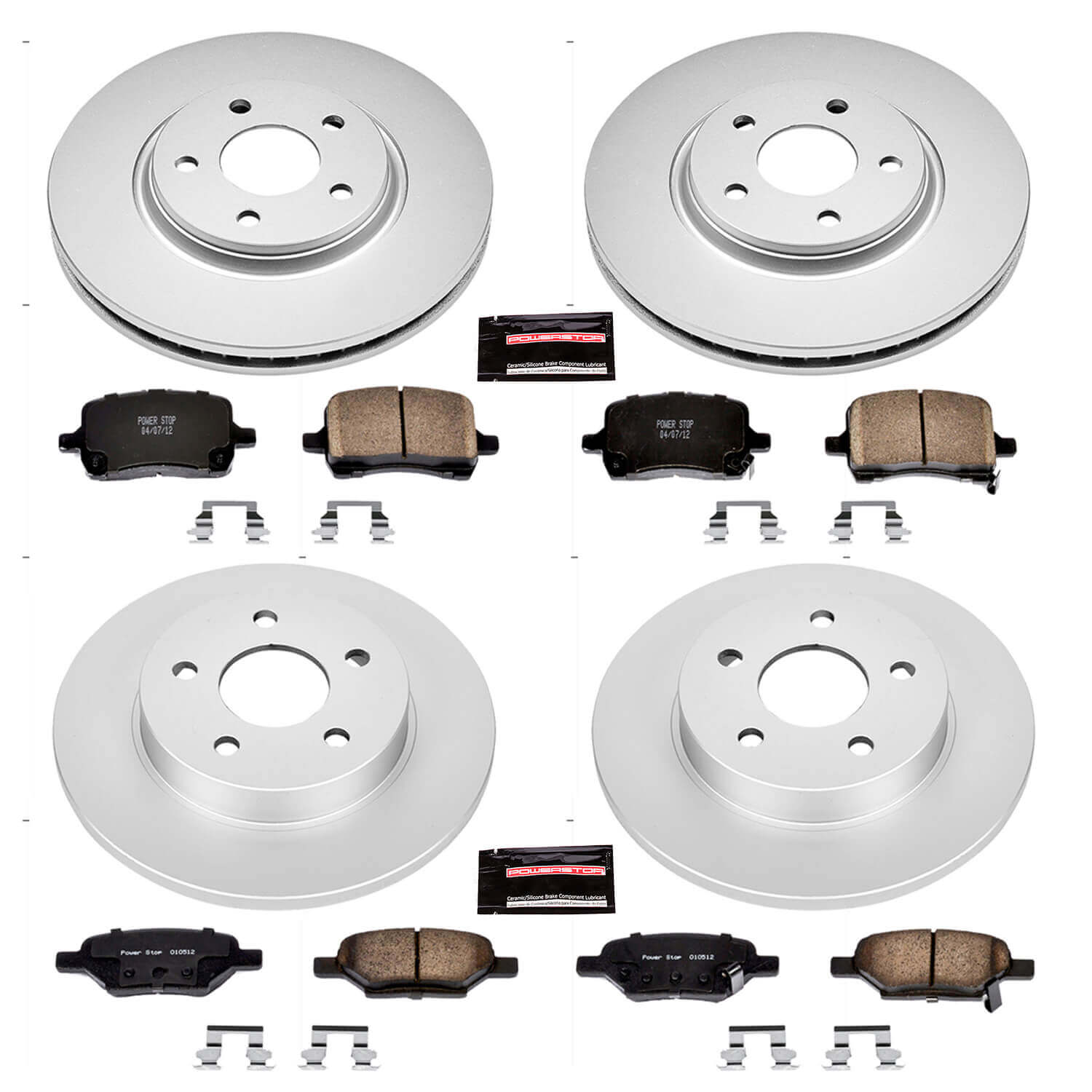 Power Stop CRK1612 - Z17 Evolution Front And Rear Brake Kit vehicle fitment brake part
