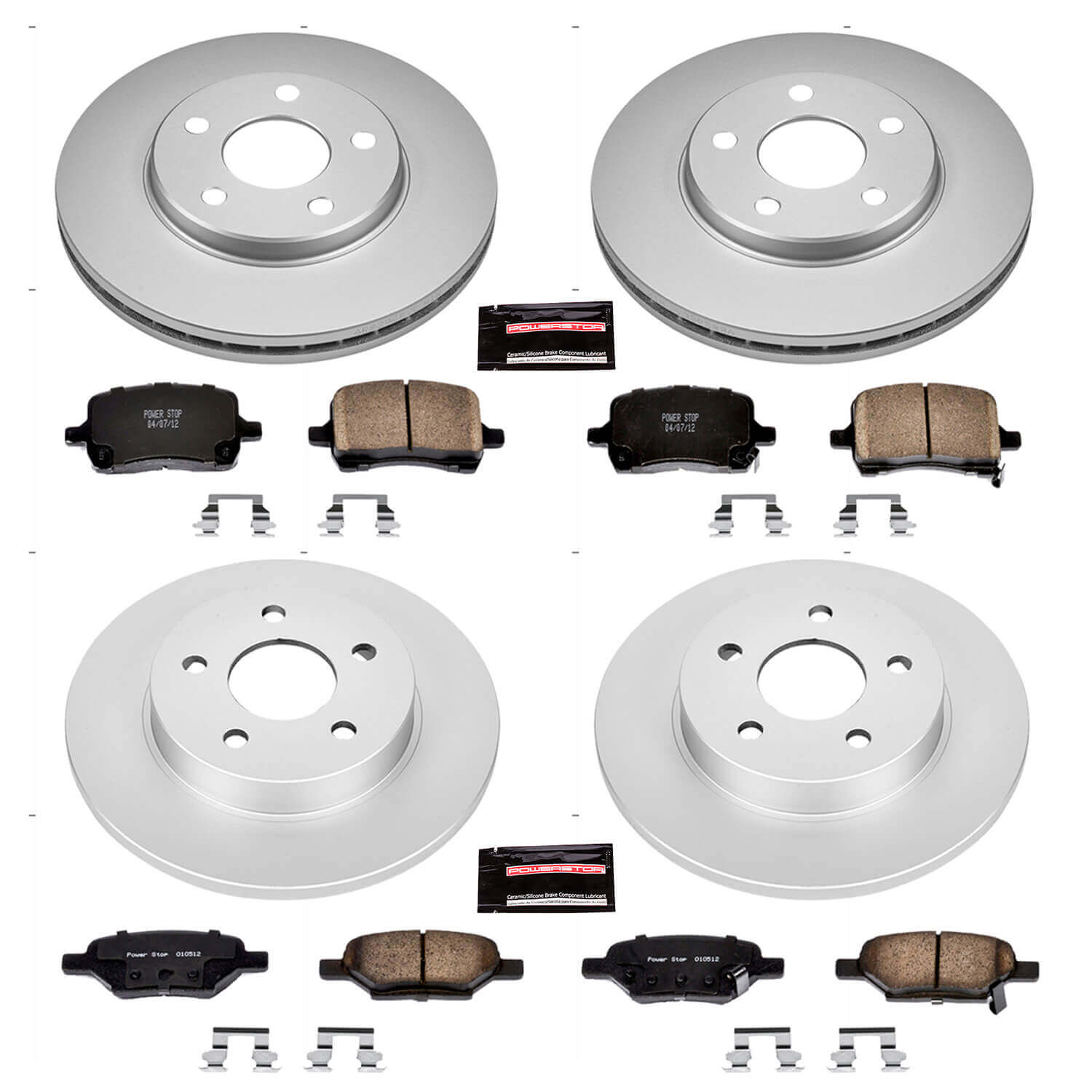 Power Stop CRK1618 - Z17 Evolution Front And Rear Brake Kit vehicle fitment brake part