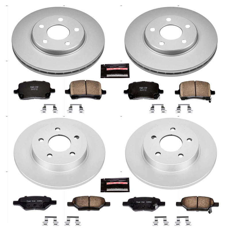Power Stop CRK1618 - Z17 Evolution Front And Rear Brake Kit vehicle fitment brake part