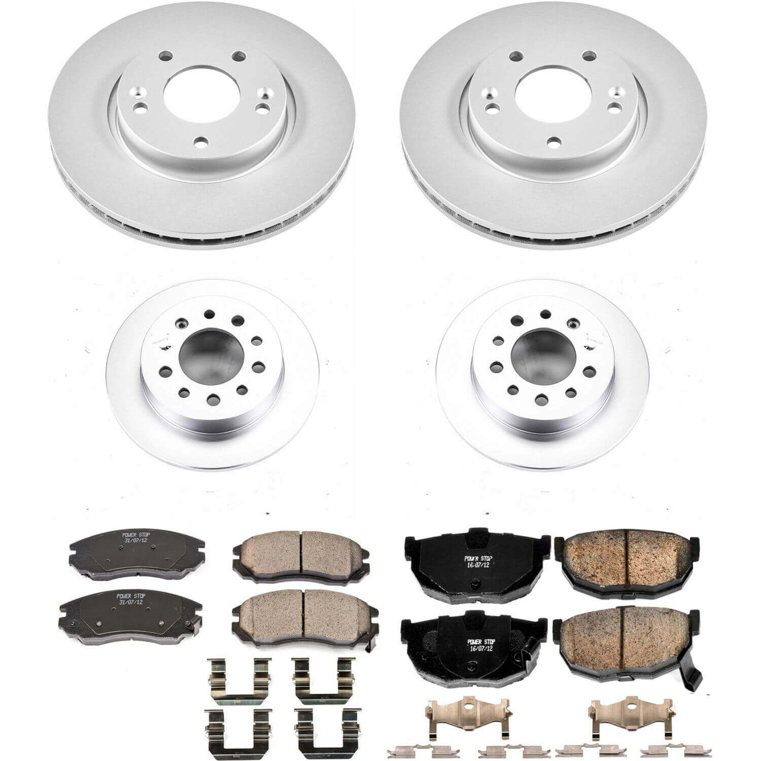 Power Stop CRK164 - Z17 Evolution Front And Rear Brake Kit vehicle fitment brake part