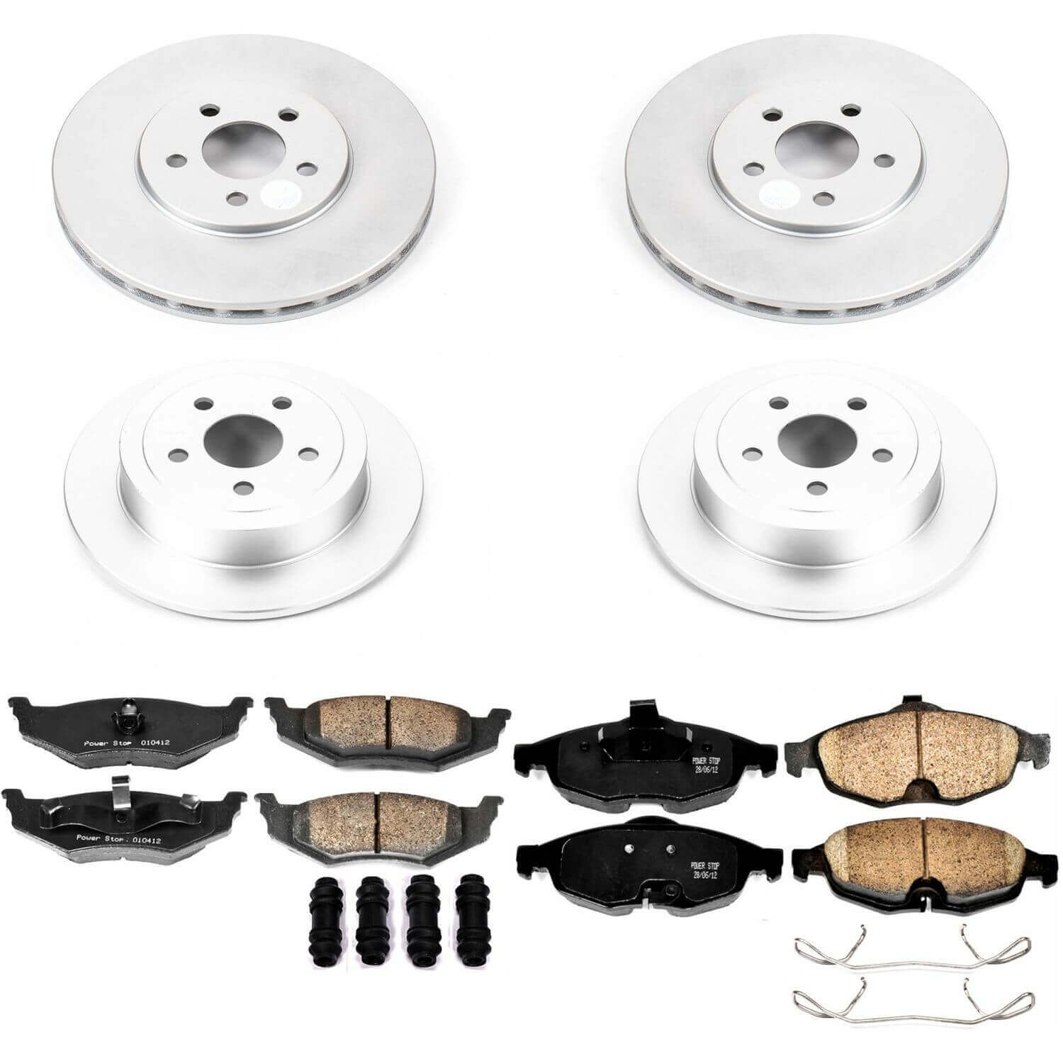 Power Stop CRK1685 - Z17 Evolution Front And Rear Brake Kit vehicle fitment brake part