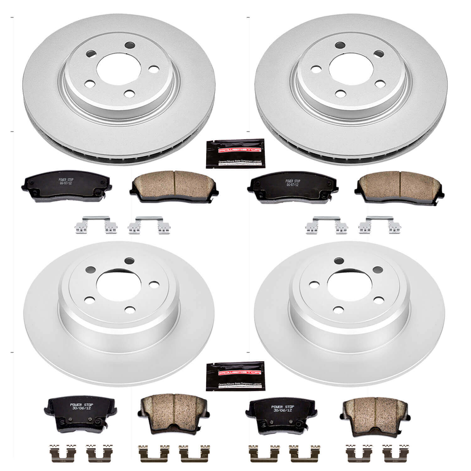 Power Stop CRK1715 - Z17 Evolution Front And Rear Brake Kit vehicle fitment brake part