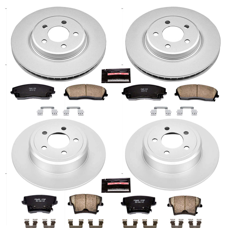 Power Stop CRK1715 - Z17 Evolution Front And Rear Brake Kit vehicle fitment brake part
