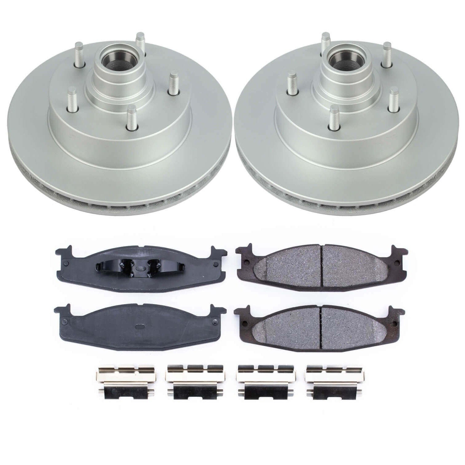 Power Stop CRK1831 Z17 Evolution Front Pad And Rotor Kit for 1994-2001 Ford E-150 Econoline 2-WHEEL ABS product image
