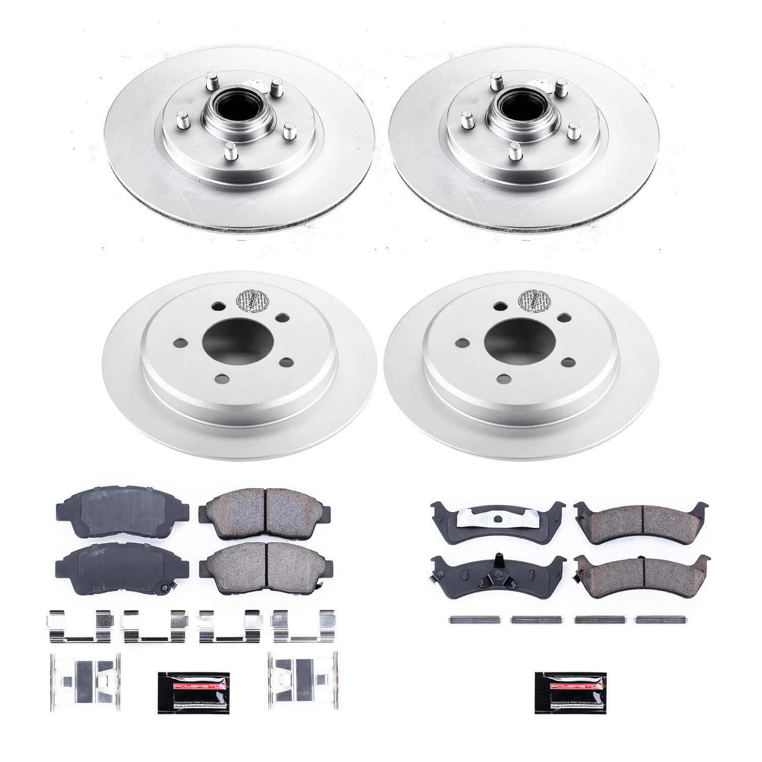 Power Stop CRK1855 Z17 Evolution Front And Rear Brake Kit for 1995-2001 Ford Explorer Rear Wheel Drive product image