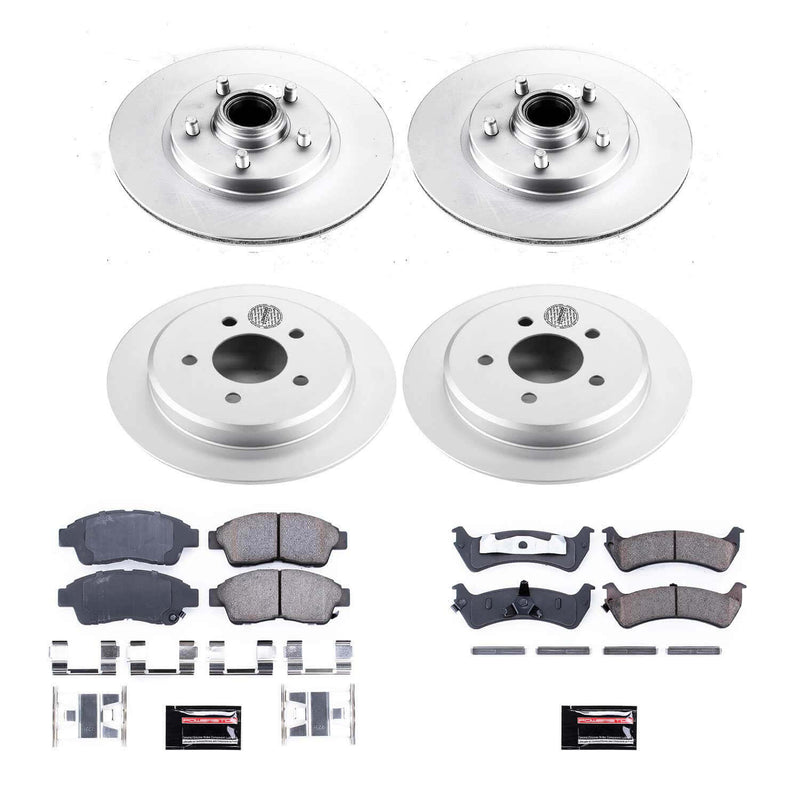 Power Stop CRK1855 Z17 Evolution Front And Rear Brake Kit for 1995-2001 Ford Explorer Rear Wheel Drive product image