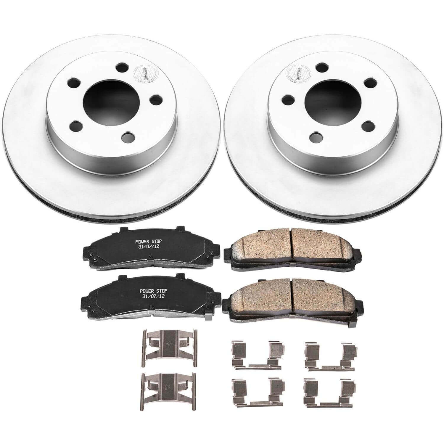 Power Stop CRK1860 Z17 Evolution Front Brake Kit for 1995 Ford Explorer 4 Wheel Drive product image