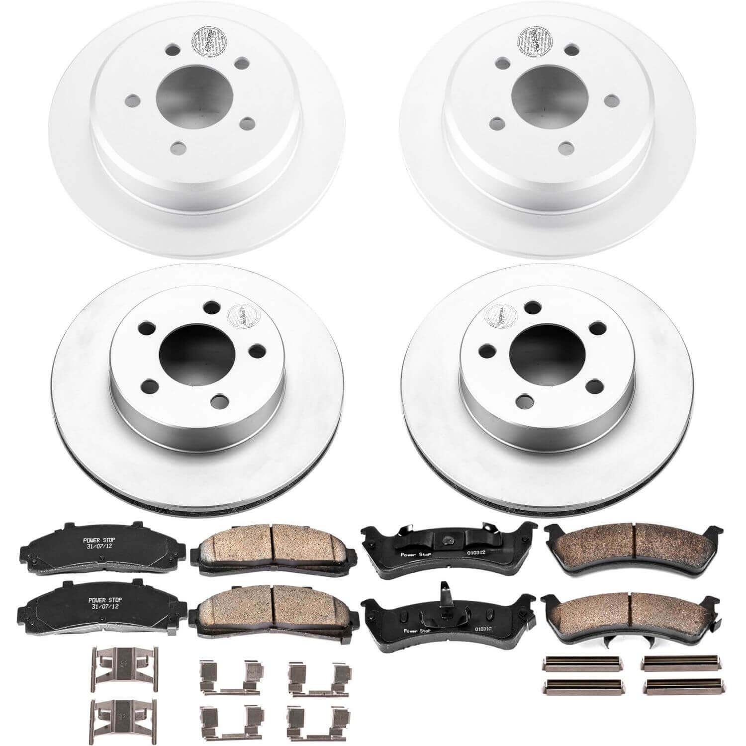 Power Stop CRK1861 Z17 Evolution Front And Rear Brake Kit for 1995 Ford Explorer 4 Wheel Drive product image