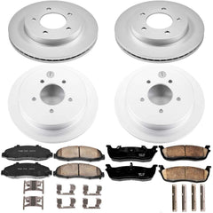 Power Stop CRK1867 Z17 Evolution Front And Rear Brake Kit for 1999-2000 Ford F-150 Base, Lariat, XL, XLT 4 Wheel Drive product image