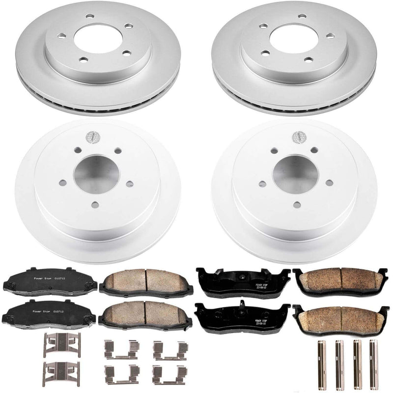 Power Stop CRK1867 Z17 Evolution Front And Rear Brake Kit for 1999-2000 Ford F-150 Base, Lariat, XL, XLT 4 Wheel Drive product image