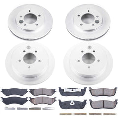 Power Stop CRK1870 Z17 Evolution Front And Rear Brake Kit for 1997-2000 Ford Expedition 4 Wheel Drive product image