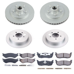 Power Stop CRK1881 Z17 Evolution Front And Rear Pad And Rotor Kit for 1999-2000 Ford F-150 Lightning Rear Wheel Drive product image