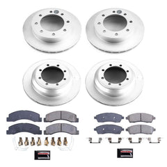 Power Stop CRK1886 Z17 Evolution Front And Rear Pad And Rotor Kit for 1999 Ford F-350 Super Duty 4 Wheel Drive product image