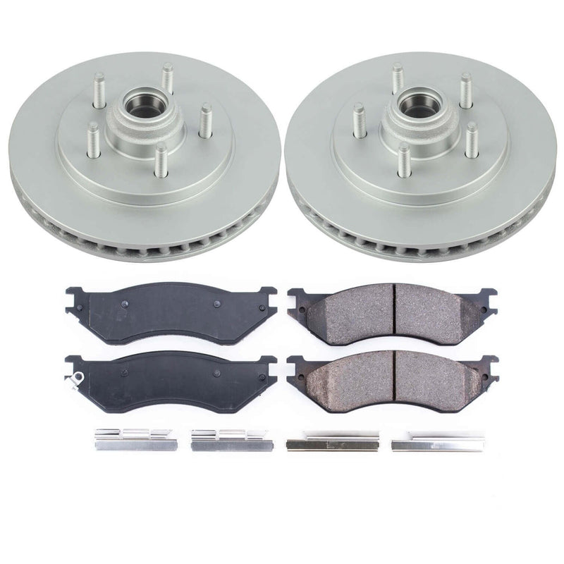 Power Stop CRK1916 Z17 Evolution Front Pad And Rotor Kit for 2000-2002 Ford Expedition Rear Wheel Drive product image