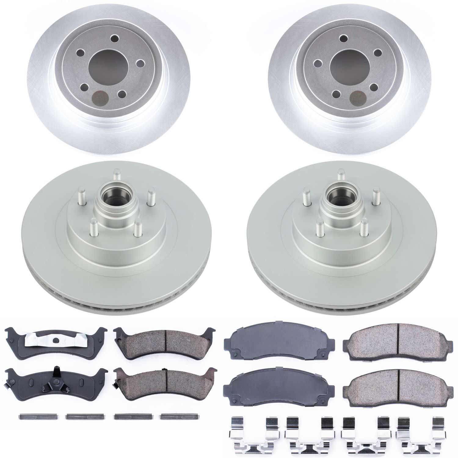 Power Stop CRK1921 Z17 Evolution Front And Rear Pad And Rotor Kit for 2003 Ford Explorer Sport Rear Wheel Drive product image