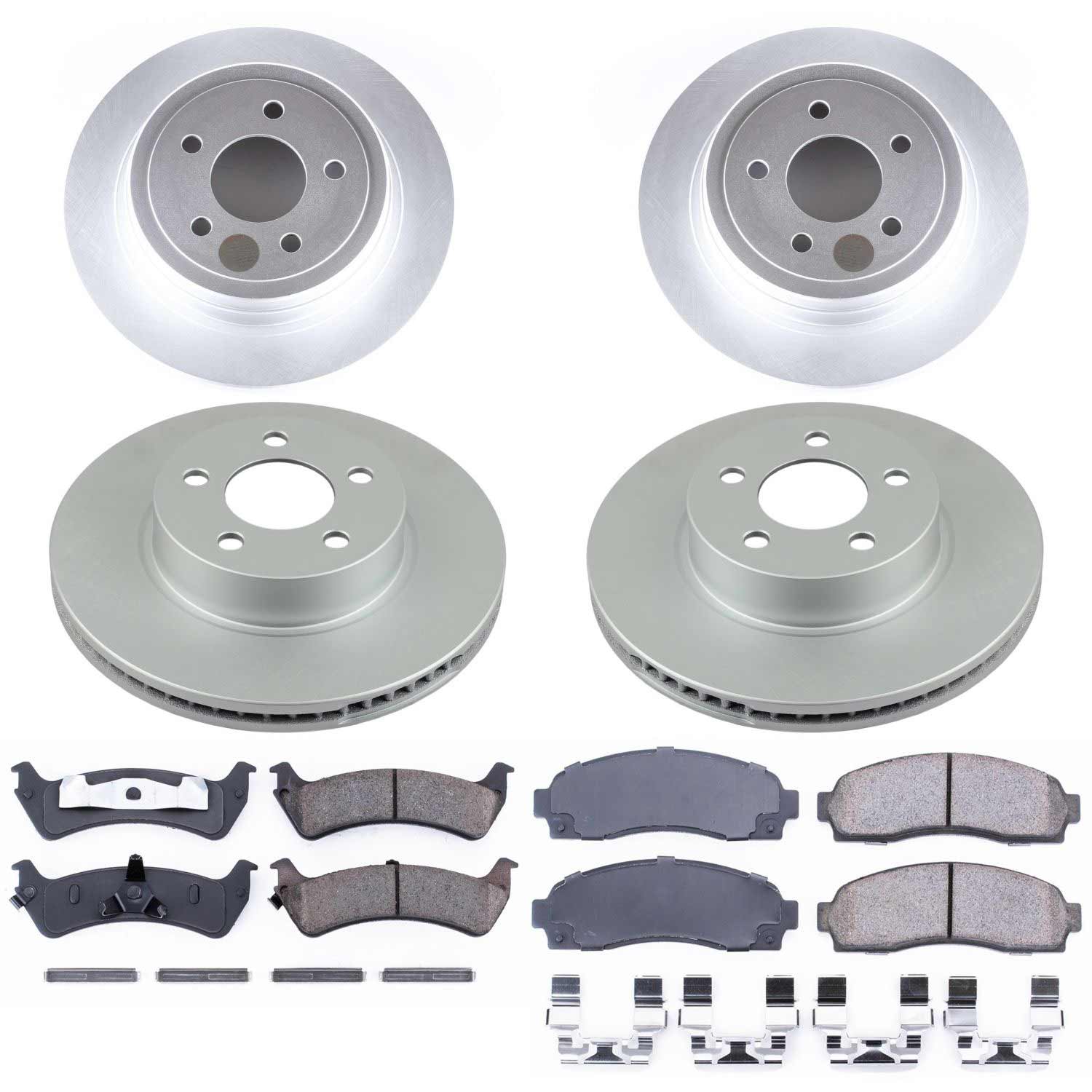 Power Stop CRK1924 Z17 Evolution Front And Rear Brake Kit for 2003 Ford Explorer Sport 4 Wheel Drive product image