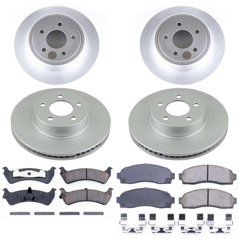 Power Stop CRK1924 Z17 Evolution Front And Rear Brake Kit for 2003 Ford Explorer Sport 4 Wheel Drive product image