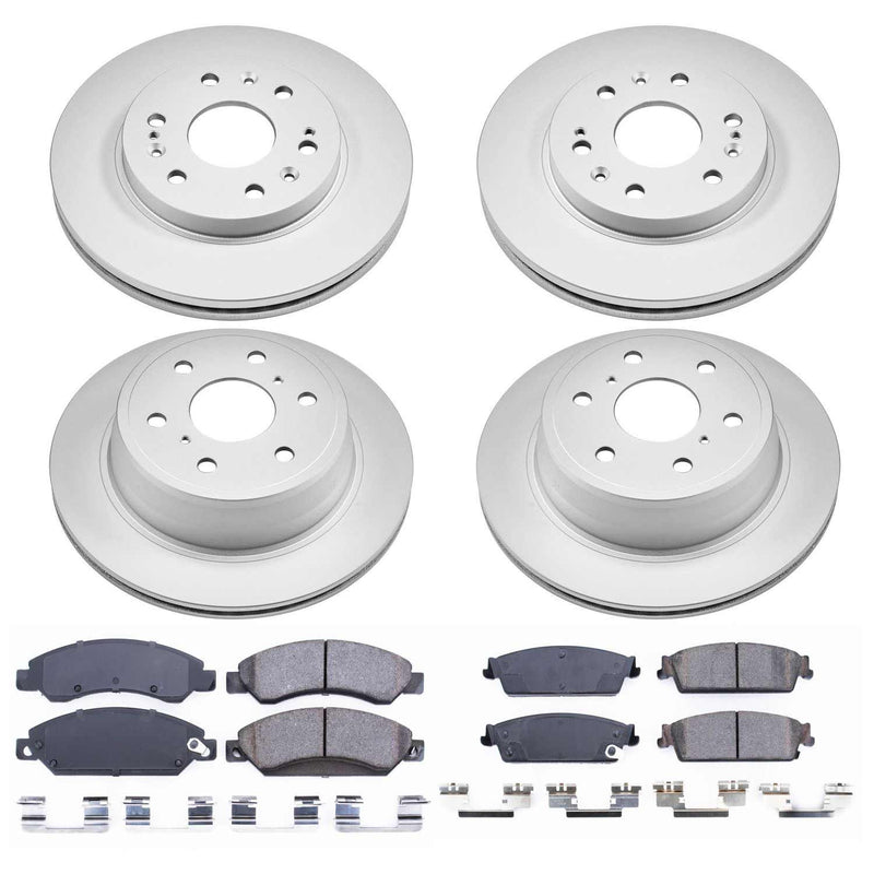 Power Stop CRK2068 - Z17 Evolution Front And Rear Brake Kit vehicle fitment brake part