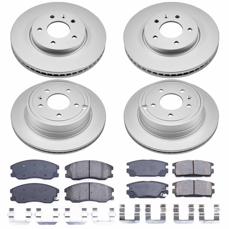 Power Stop CRK2091 - Z17 Evolution Front And Rear Brake Kit vehicle fitment brake part