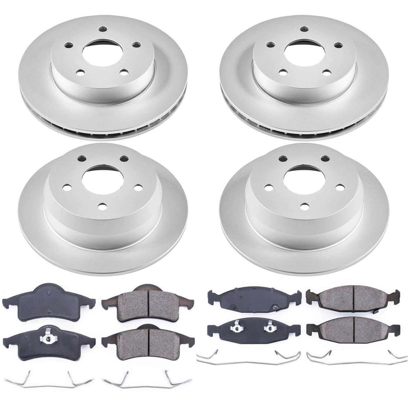 Power Stop CRK2148 - Z17 Evolution Front And Rear Brake Kit vehicle fitment brake part