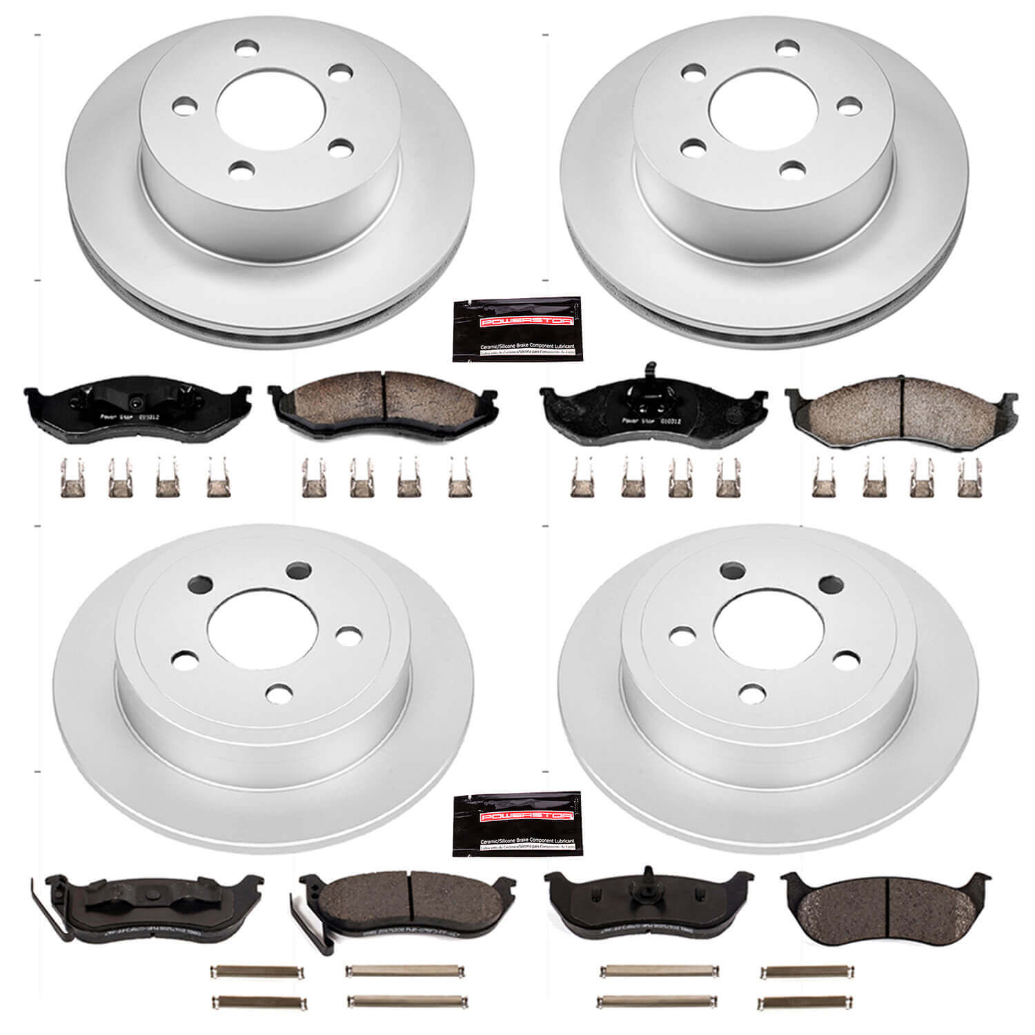 Power Stop CRK2154 - Z17 Evolution Front And Rear Brake Kit vehicle fitment brake part