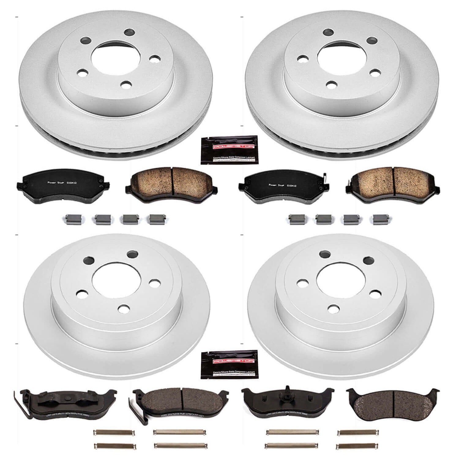 Power Stop CRK2162 - Z17 Evolution Front And Rear Brake Kit vehicle fitment brake part