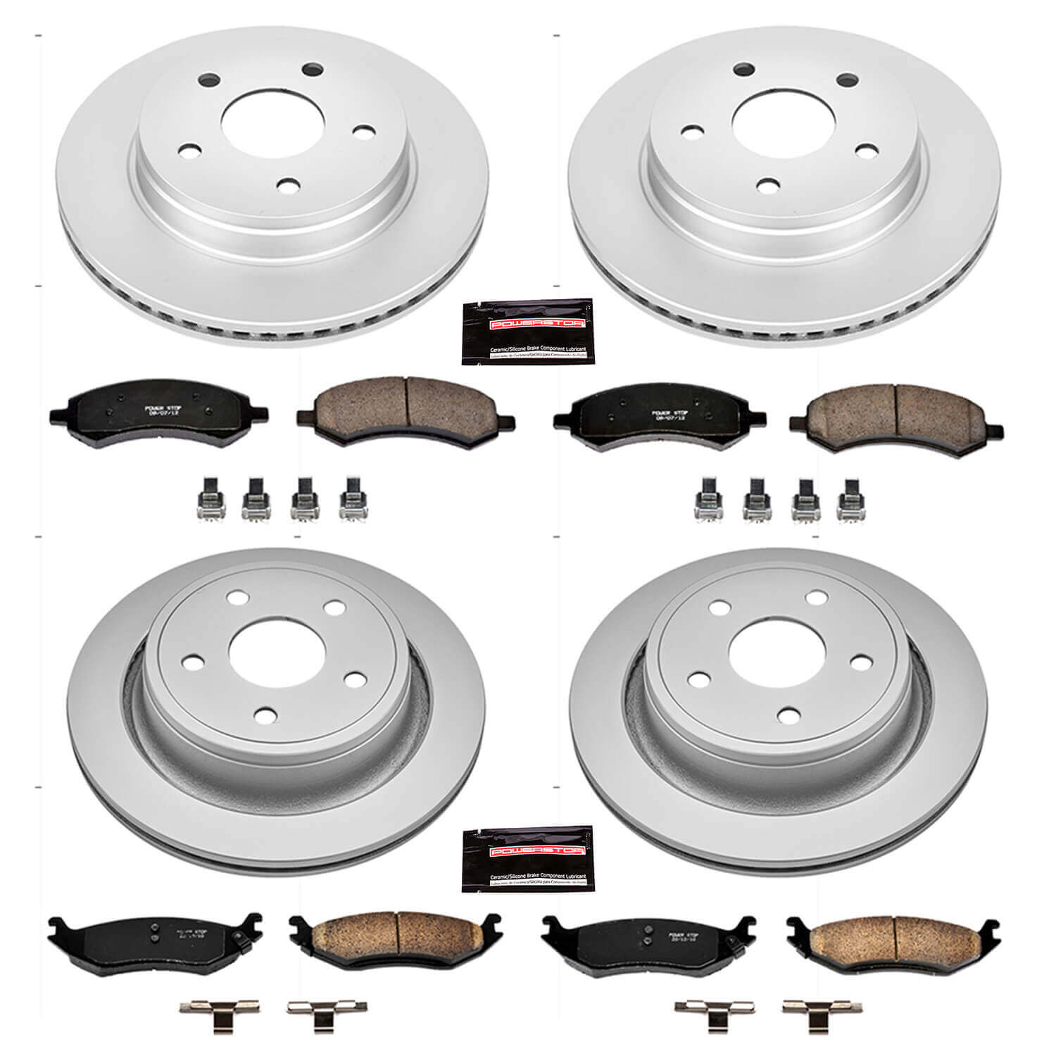Power Stop CRK2164 - Z17 Evolution Front And Rear Brake Kit vehicle fitment brake part