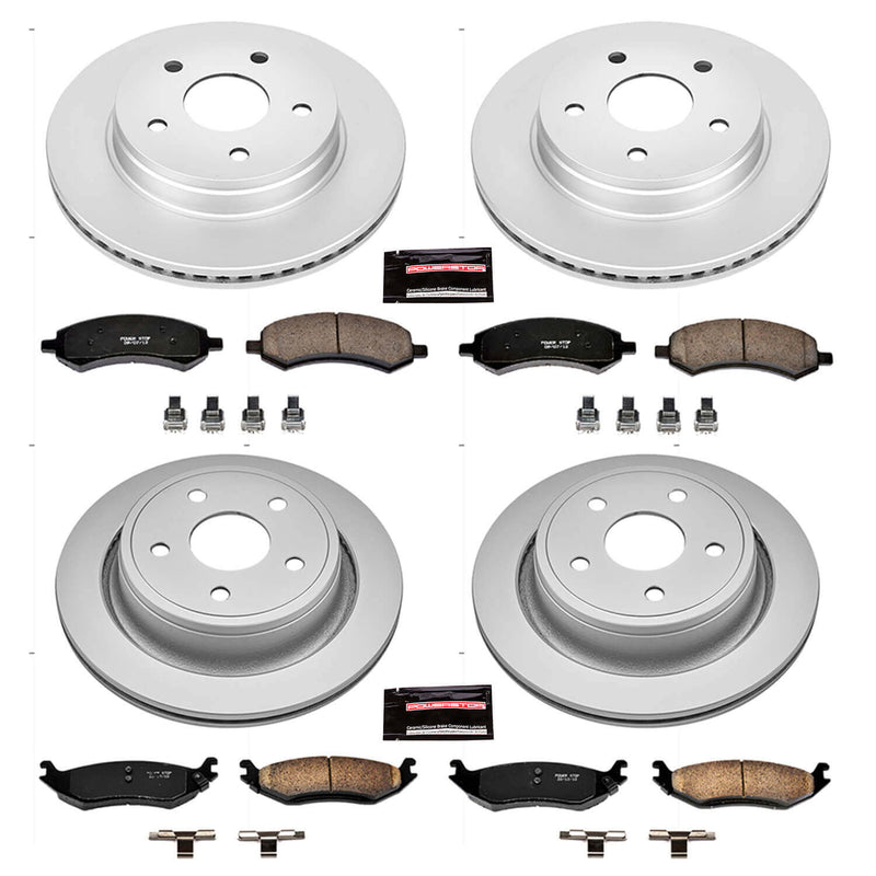 Power Stop CRK2164 - Z17 Evolution Front And Rear Brake Kit vehicle fitment brake part