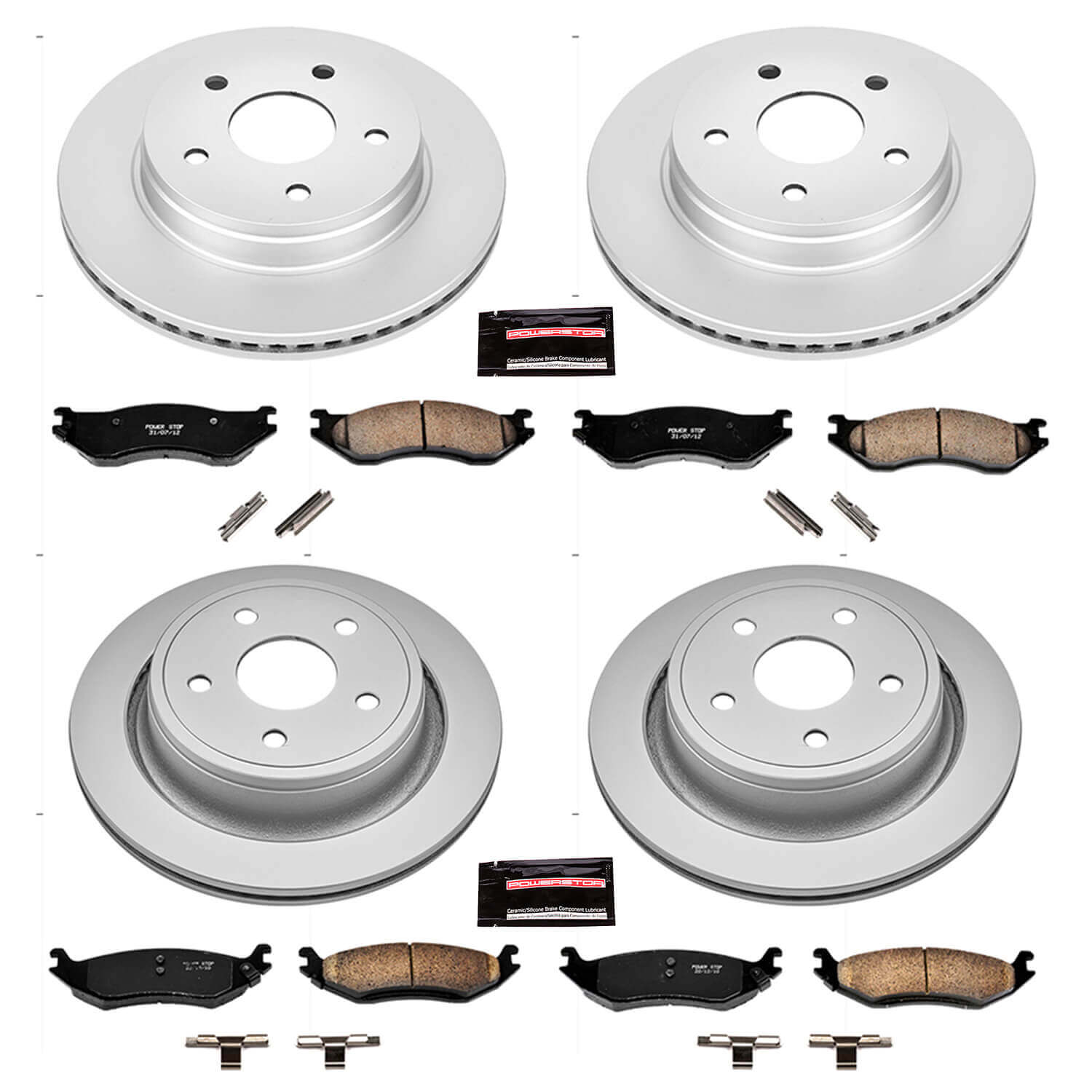 Power Stop CRK2166 - Z17 Evolution Front And Rear Brake Kit vehicle fitment brake part