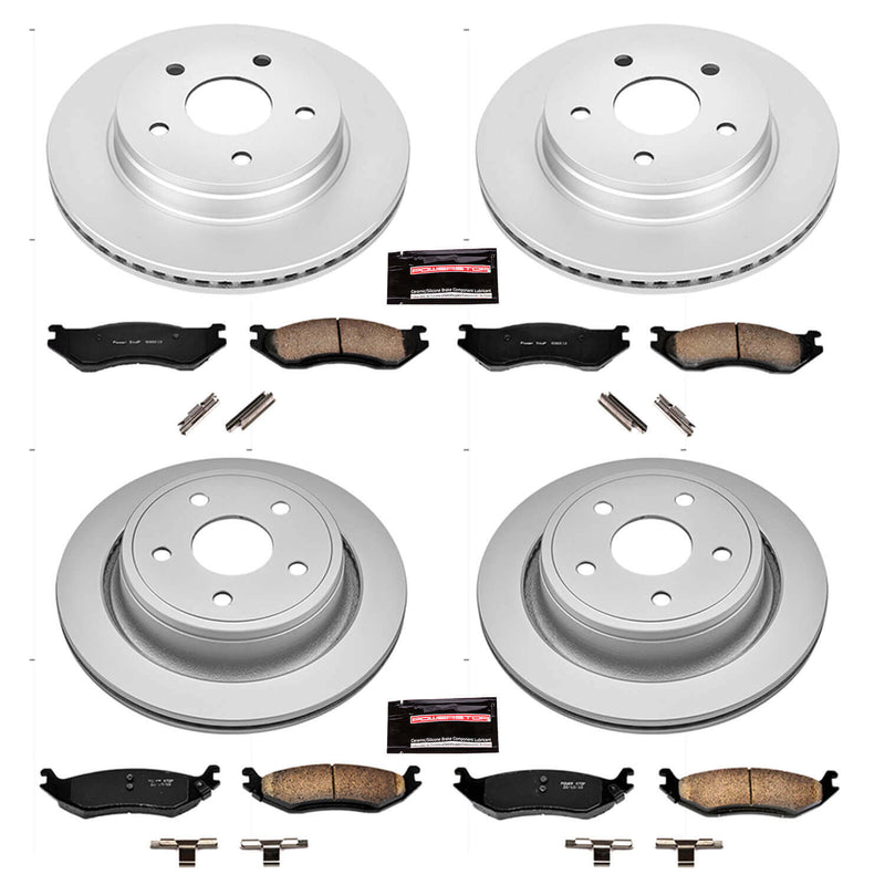 Power Stop CRK2168 - Z17 Evolution Front And Rear Brake Kit vehicle fitment brake part