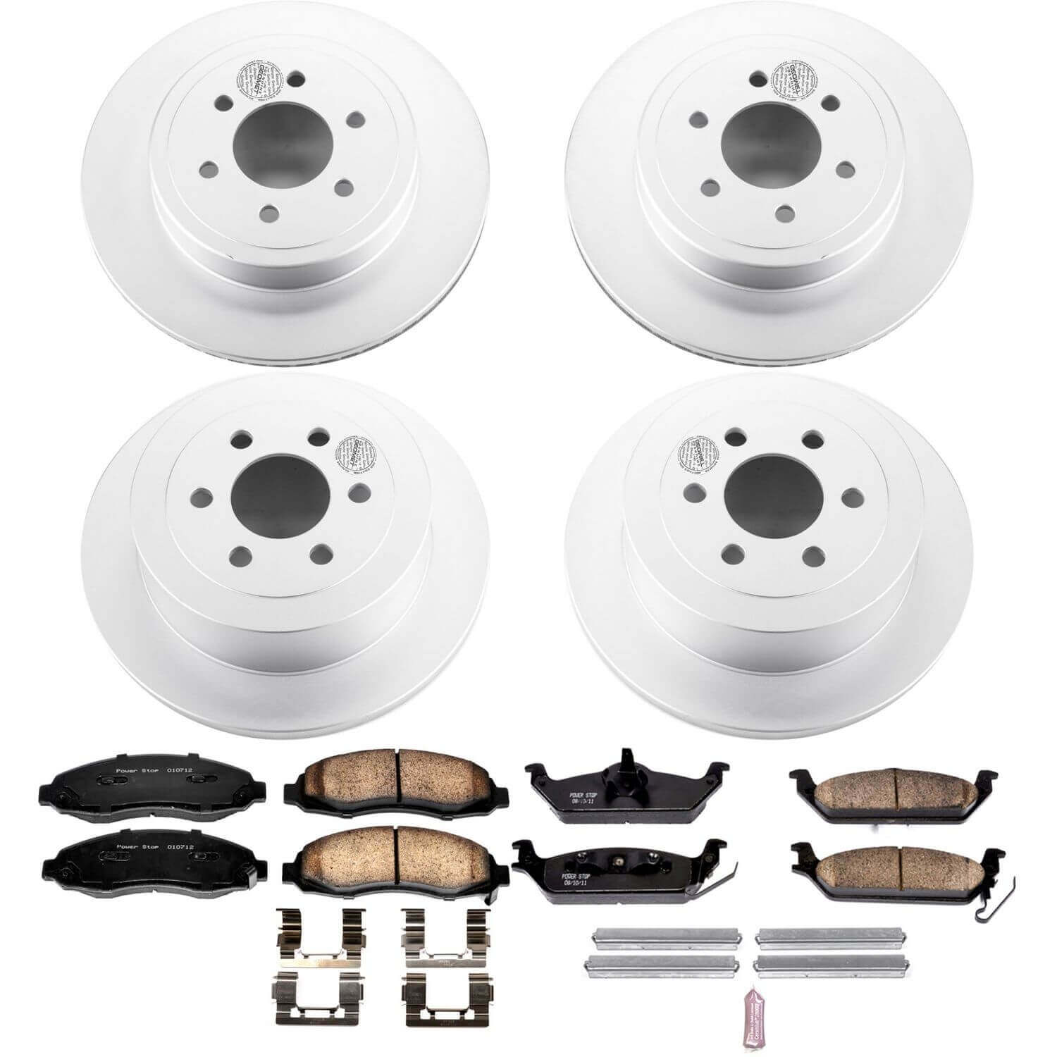 Power Stop CRK2188 Z17 Evolution Front And Rear Brake Kit for 2003-2004 Dodge Dakota product image