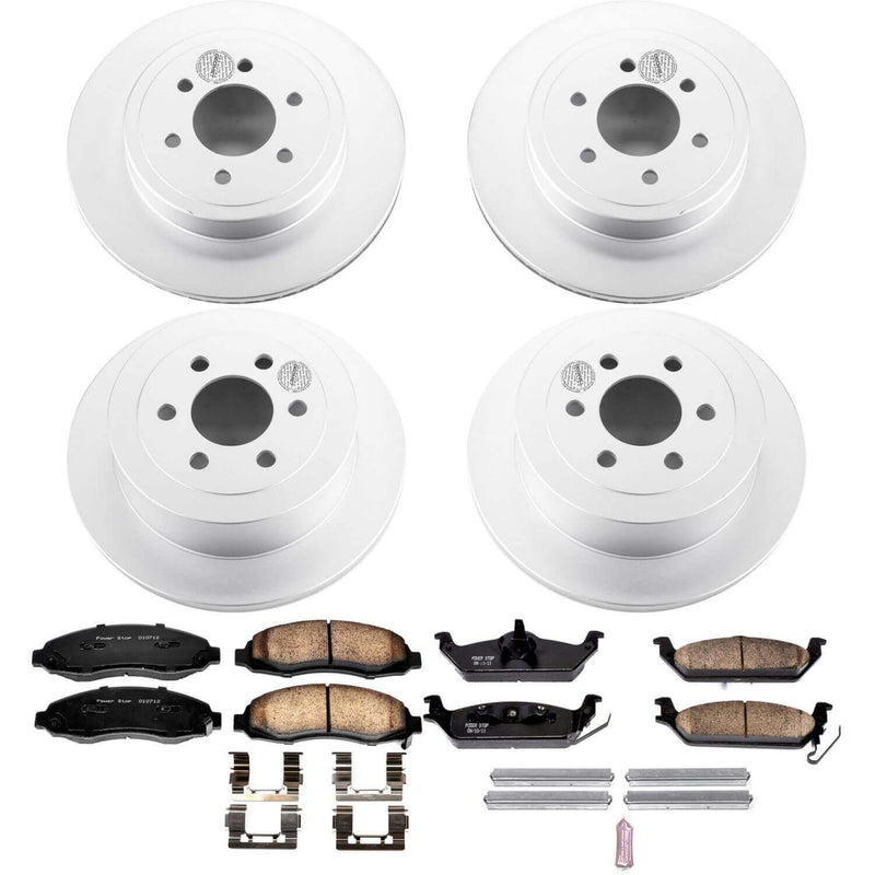 Power Stop CRK2188 Z17 Evolution Front And Rear Brake Kit for 2003-2004 Dodge Dakota product image
