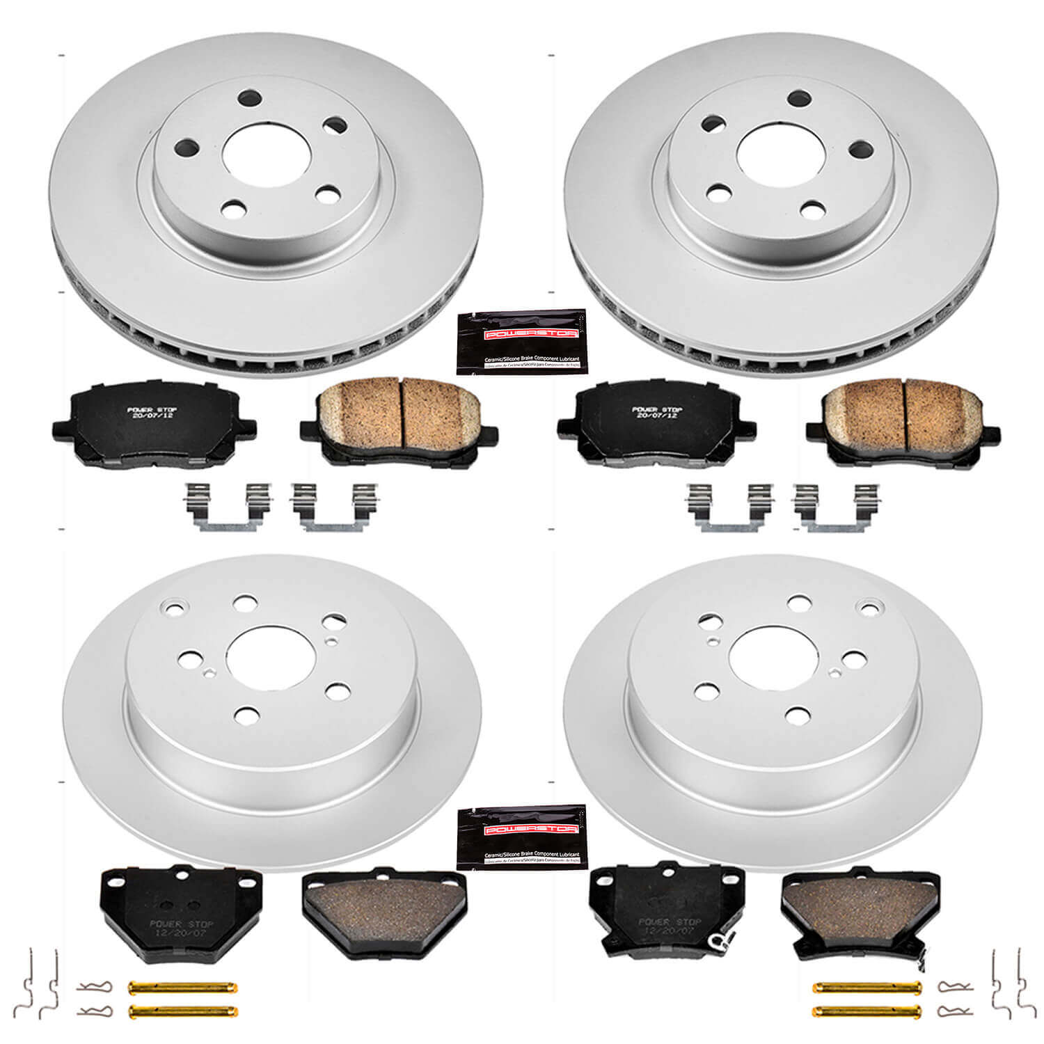 Power Stop CRK2317 - Z17 Evolution Front And Rear Brake Kit vehicle fitment brake part