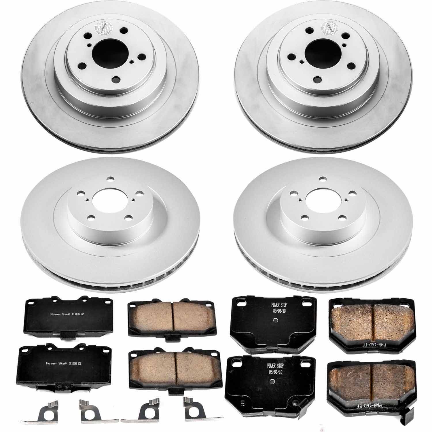 Power Stop CRK2368 Z17 Evolution Front And Rear Pad And Rotor Kit for 2006-2007 Subaru Impreza WRX, WRX Limited, WRX Tr product image