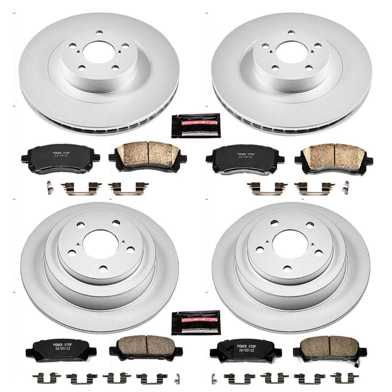 Power Stop CRK2371 - Z17 Evolution Front And Rear Brake Kit vehicle fitment brake part