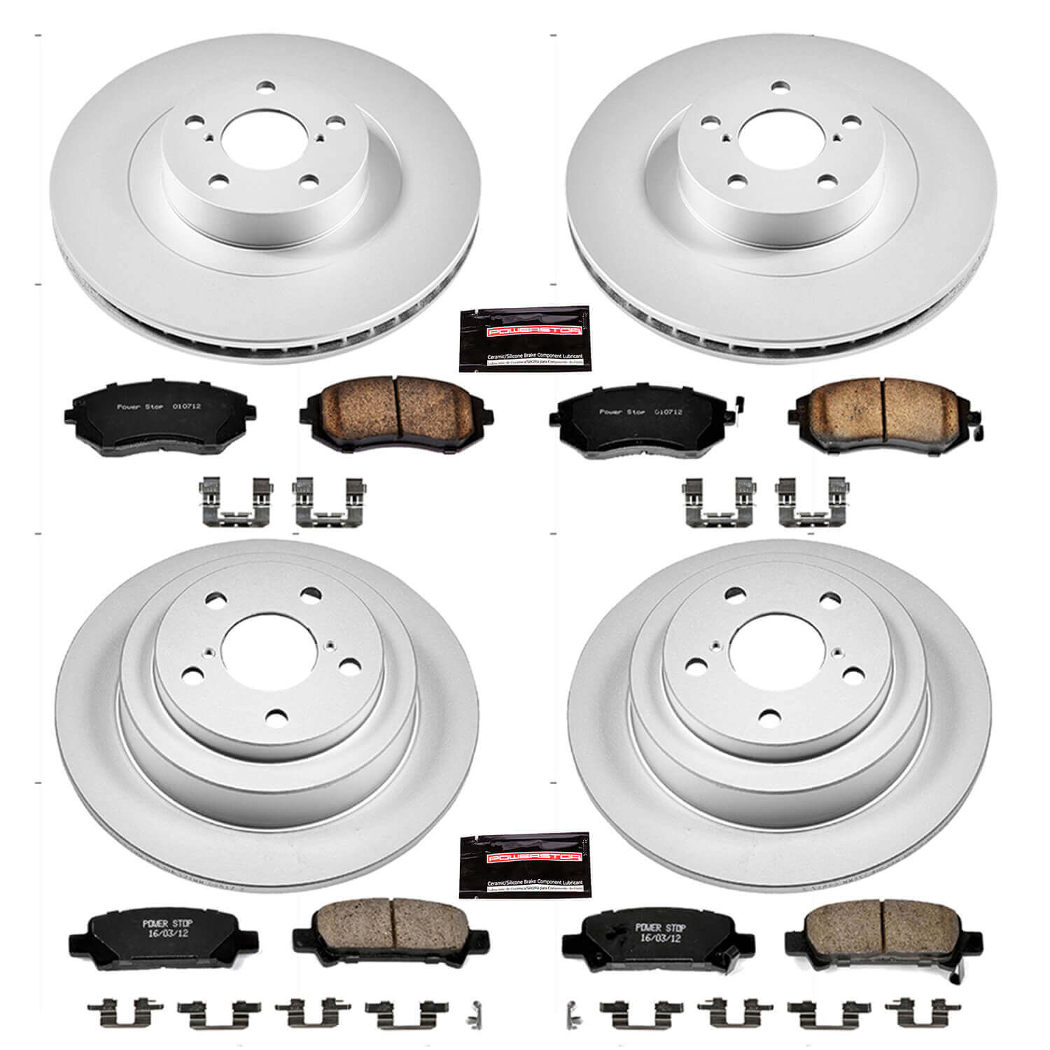 Power Stop CRK2377 - Z17 Evolution Front And Rear Brake Kit vehicle fitment brake part