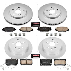 Power Stop CRK2407 - Z17 Evolution Front And Rear Brake Kit vehicle fitment brake part