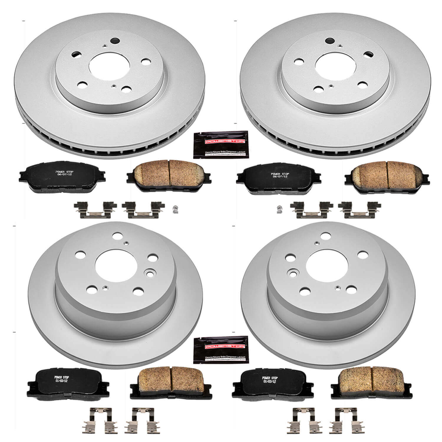 Power Stop CRK2413 - Z17 Evolution Front And Rear Brake Kit vehicle fitment brake part