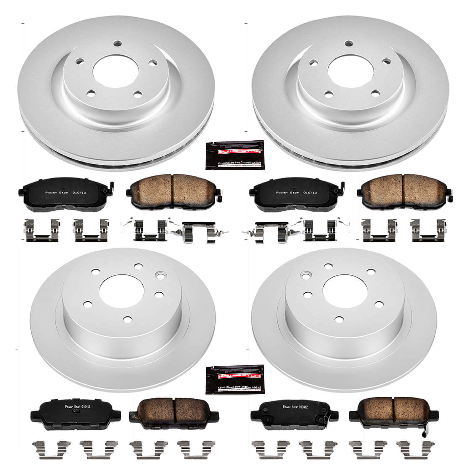 Power Stop CRK242 - Z17 Evolution Front And Rear Brake Kit vehicle fitment brake part