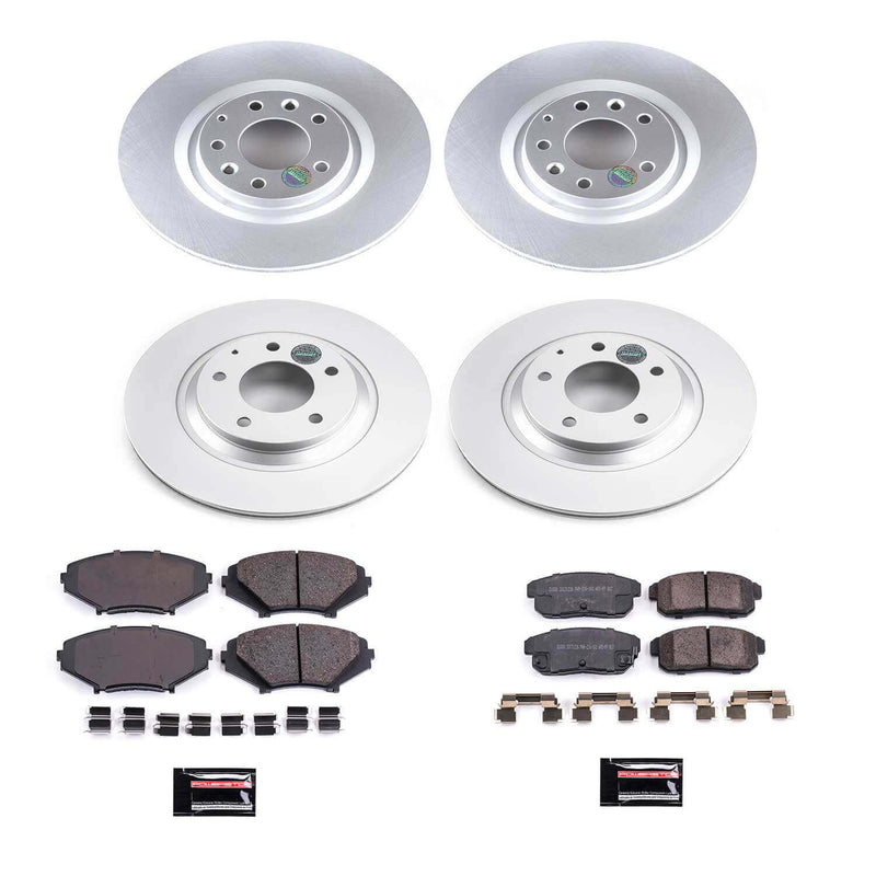 Power Stop CRK2727 Z17 Evolution Front And Rear Pad And Rotor Kit for 2004-2011 Mazda RX-8 product image