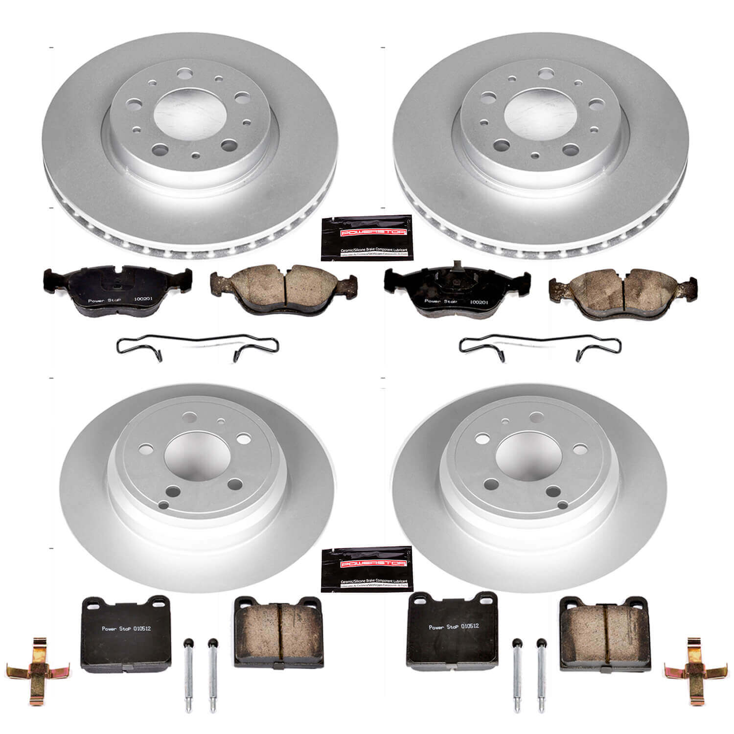 Power Stop CRK2728 - Z23 Evolution Sport Front And Rear Brake Kit vehicle fitment brake part