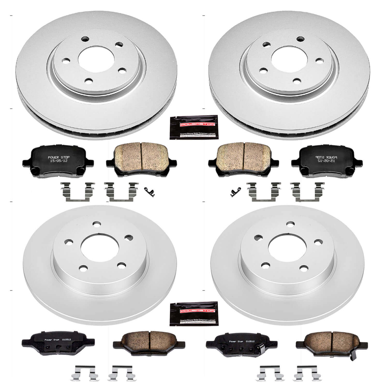 Power Stop CRK2731 - Z17 Evolution Front And Rear Brake Kit vehicle fitment brake part