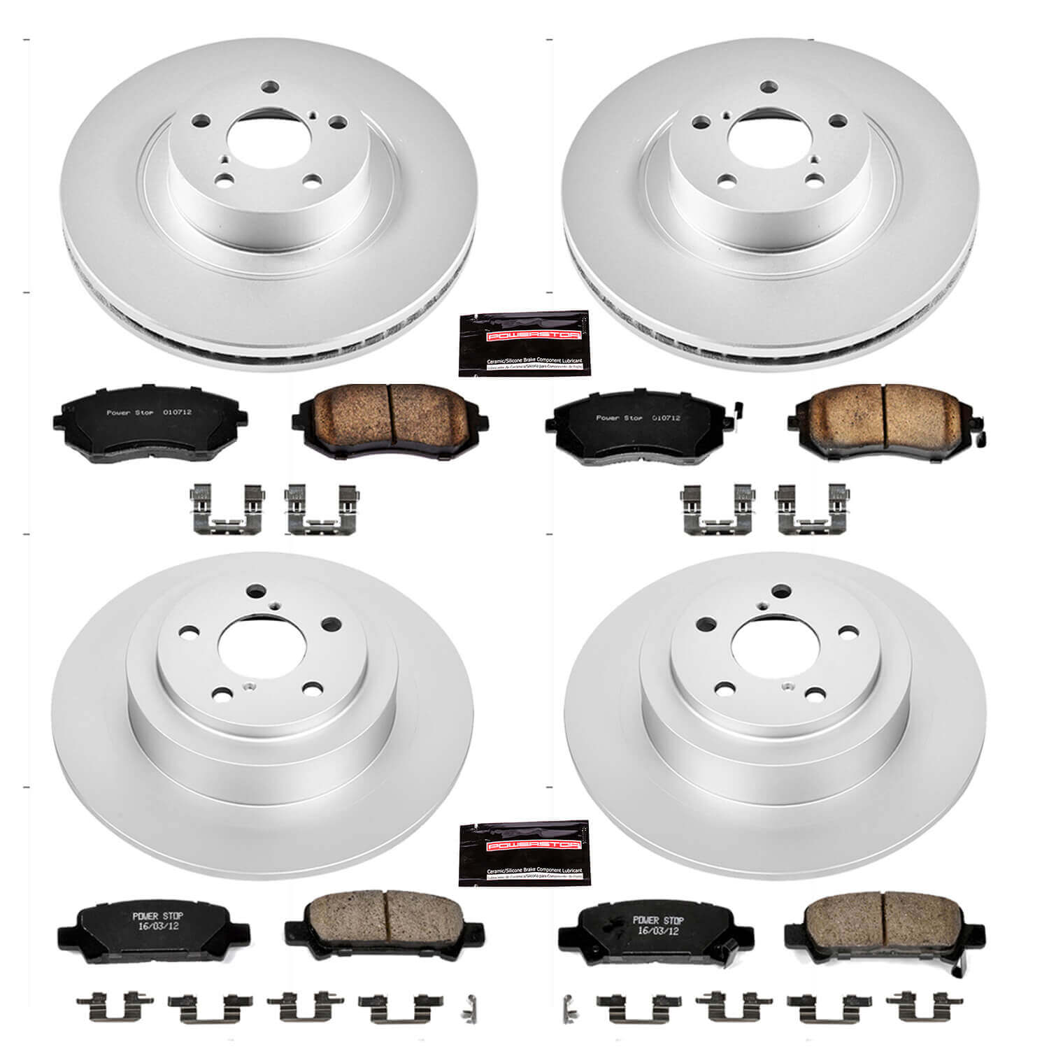 Power Stop CRK2748 - Z17 Evolution Front And Rear Brake Kit vehicle fitment brake part